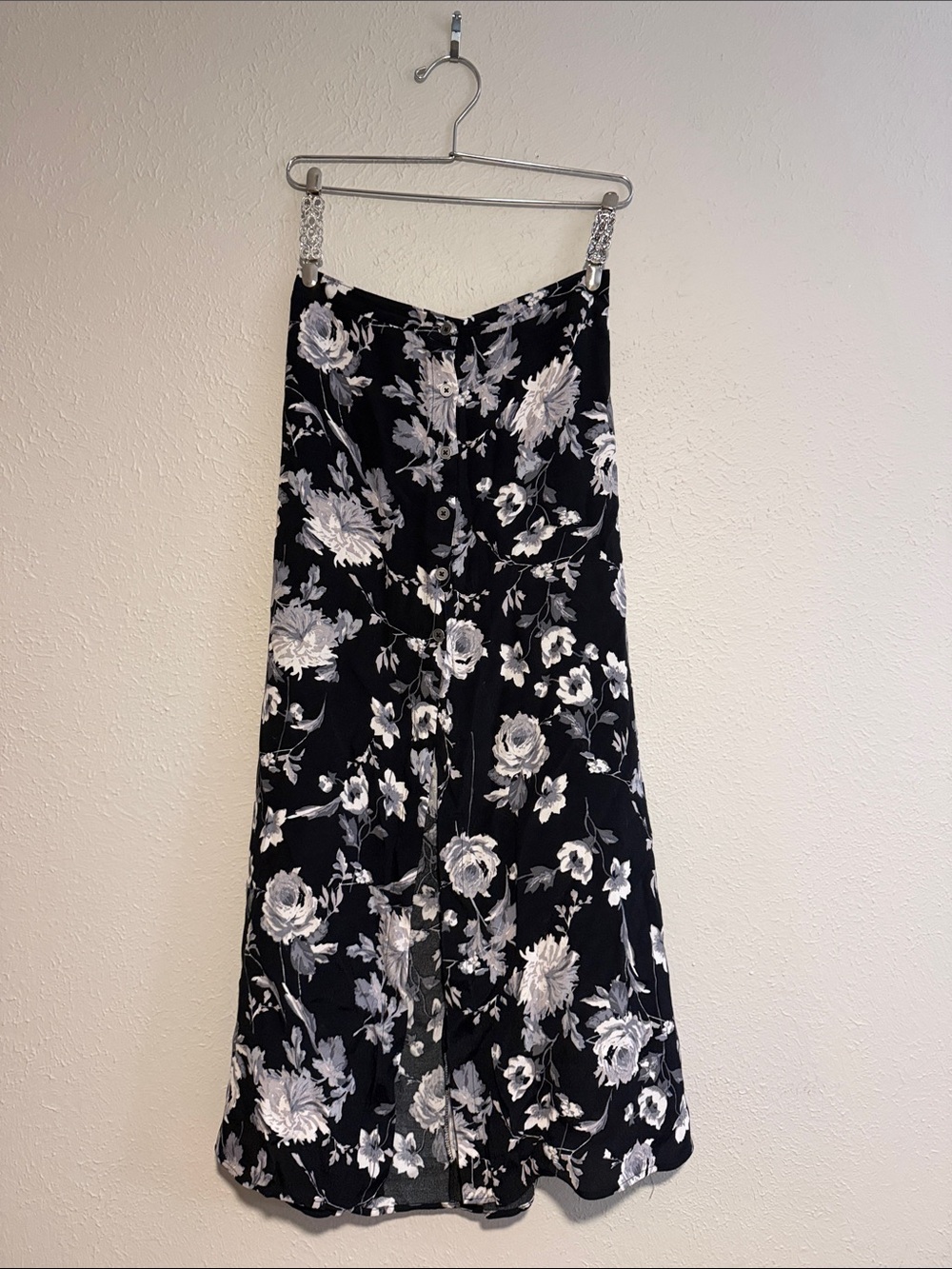 wild fable Black & White Floral Maxi skirt